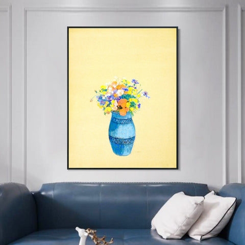 INVIN ART Framed Canvas Series#081 by Odilon Redon Wall Art Living Room Home Office Decorations