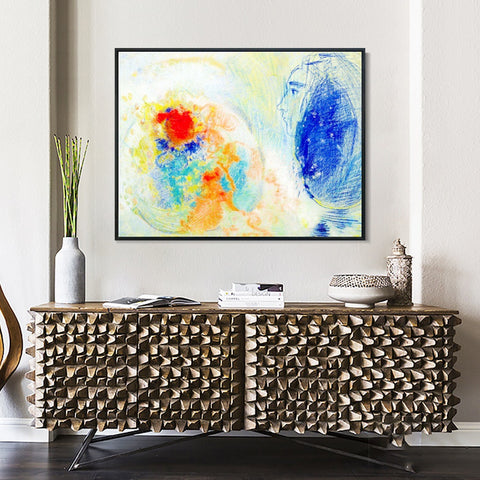 INVIN ART Framed Canvas Series#091 by Odilon Redon Wall Art Living Room Home Office Decorations