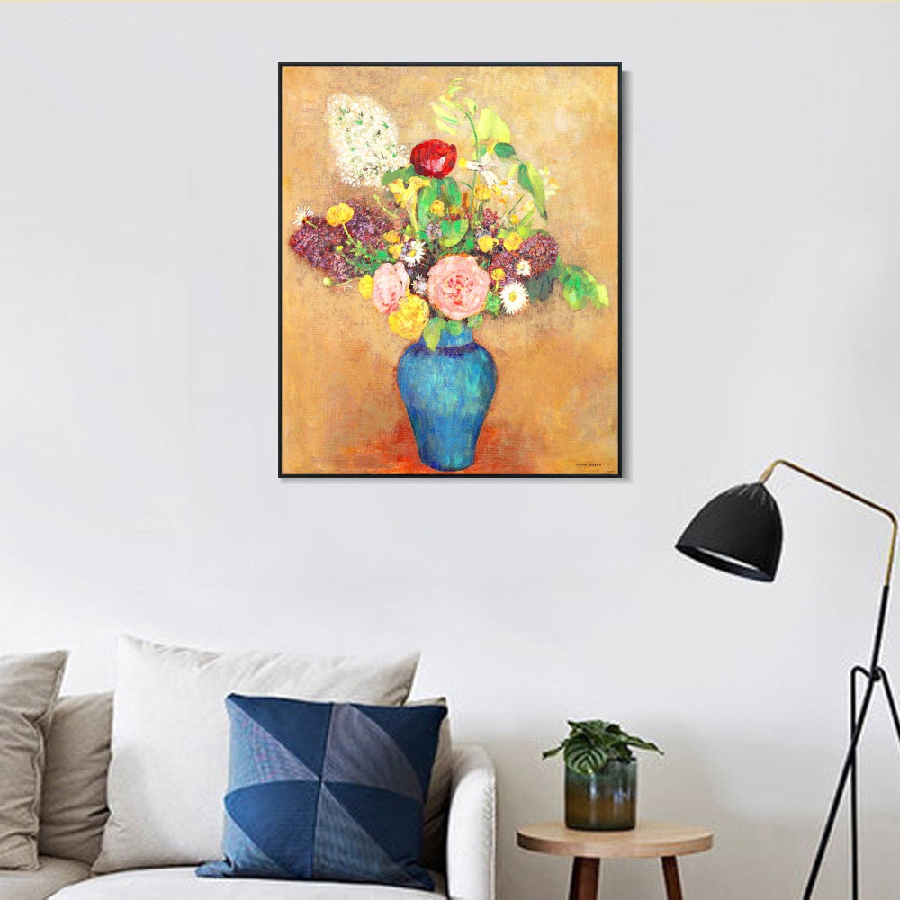 INVIN ART Framed Canvas Series#096 by Odilon Redon Wall Art Living Room Home Office Decorations