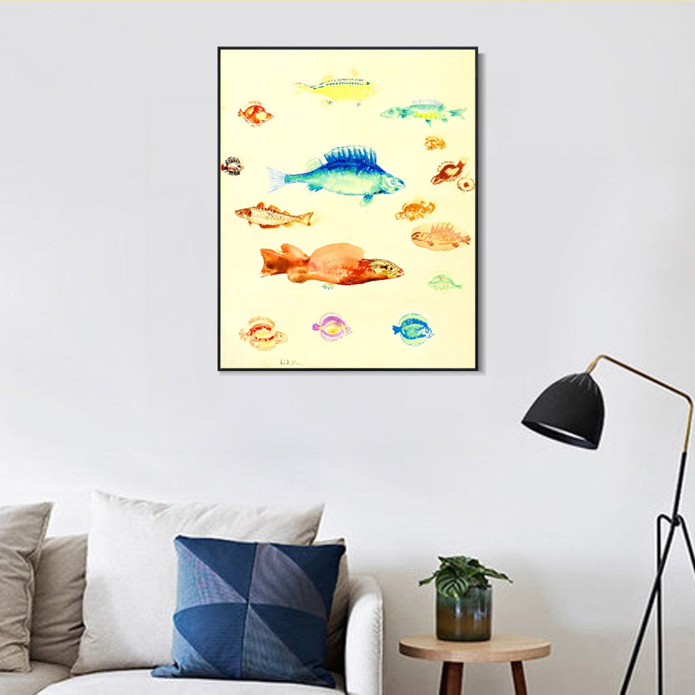INVIN ART Framed Canvas Series#111 by Odilon Redon Wall Art Living Room Home Office Decorations