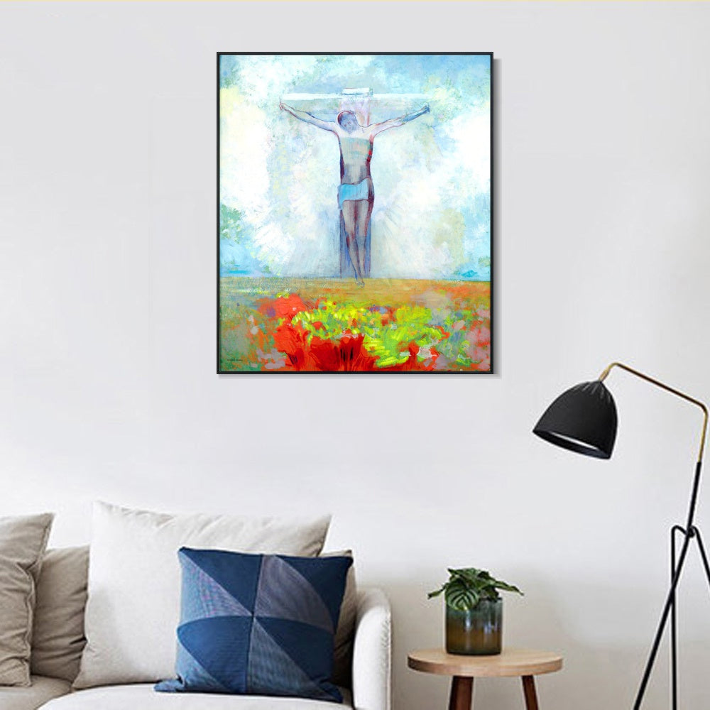 INVIN ART Framed Canvas Series#112 by Odilon Redon Wall Art Living Room Home Office Decorations