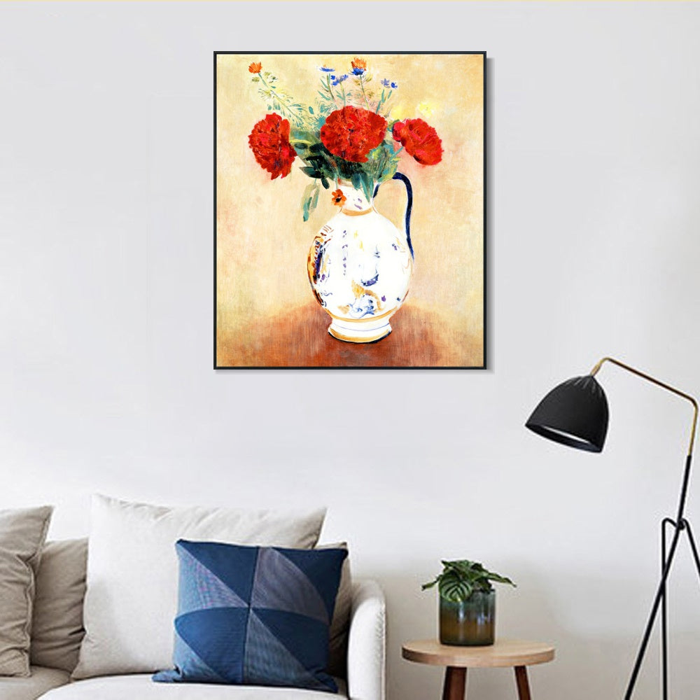 INVIN ART Framed Canvas Series#123 by Odilon Redon Wall Art Living Room Home Office Decorations