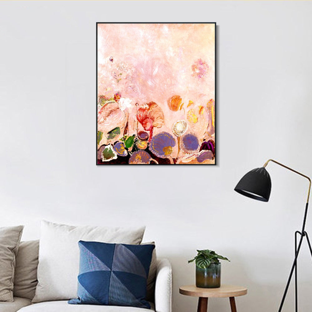 INVIN ART Framed Canvas Series#128 by Odilon Redon Wall Art Living Room Home Office Decorations
