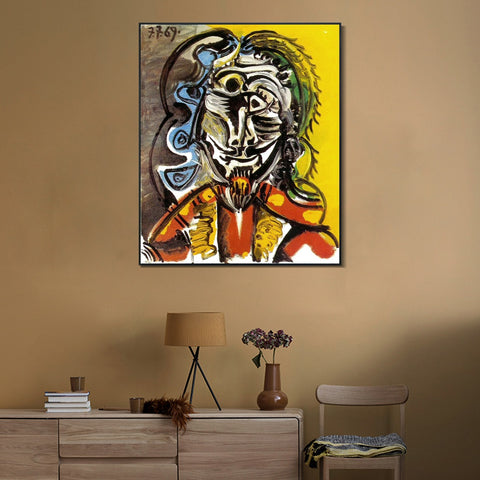 INVIN ART Framed Canvas Giclee Print Art Series#367 by Pablo Picasso Wall Art Living Room Home Office Decorations