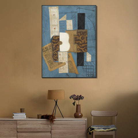 INVIN ART Framed Canvas Giclee Print Art Series#371 by Pablo Picasso Wall Art Living Room Home Office Decorations