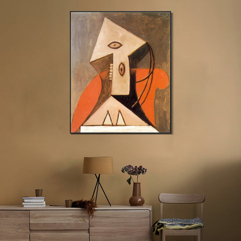 INVIN ART Framed Canvas Giclee Print Art 1929 Femme dans un fauteuil rouge by Pablo Picasso Wall Art Living Room Home Office Decorations