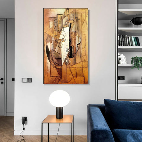 INVIN ART Framed Canvas Giclee Print Art Series#386 by Pablo Picasso Wall Art Living Room Home Office Decorations