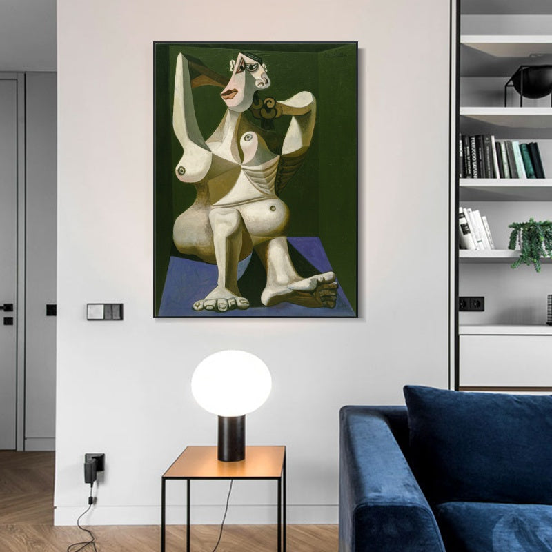 INVIN ART Framed Canvas Giclee Print Art Series#387 by Pablo Picasso Wall Art