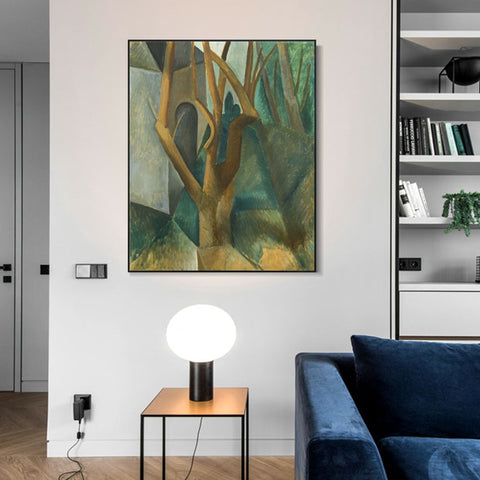 INVIN ART Framed Canvas Giclee Print Art Series#389 by Pablo Picasso Wall Art Living Room Home Office Decorations