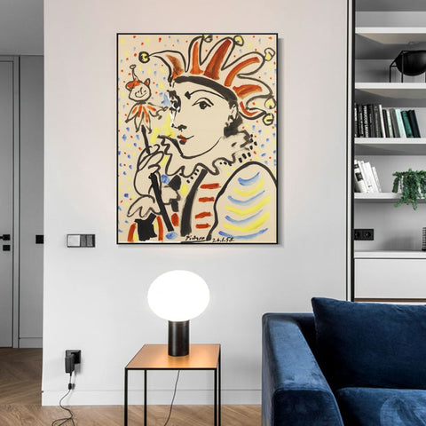 INVIN ART Framed Canvas Giclee Print Art Series#392 by Pablo Picasso Wall Art Living Room Home Office Decorations