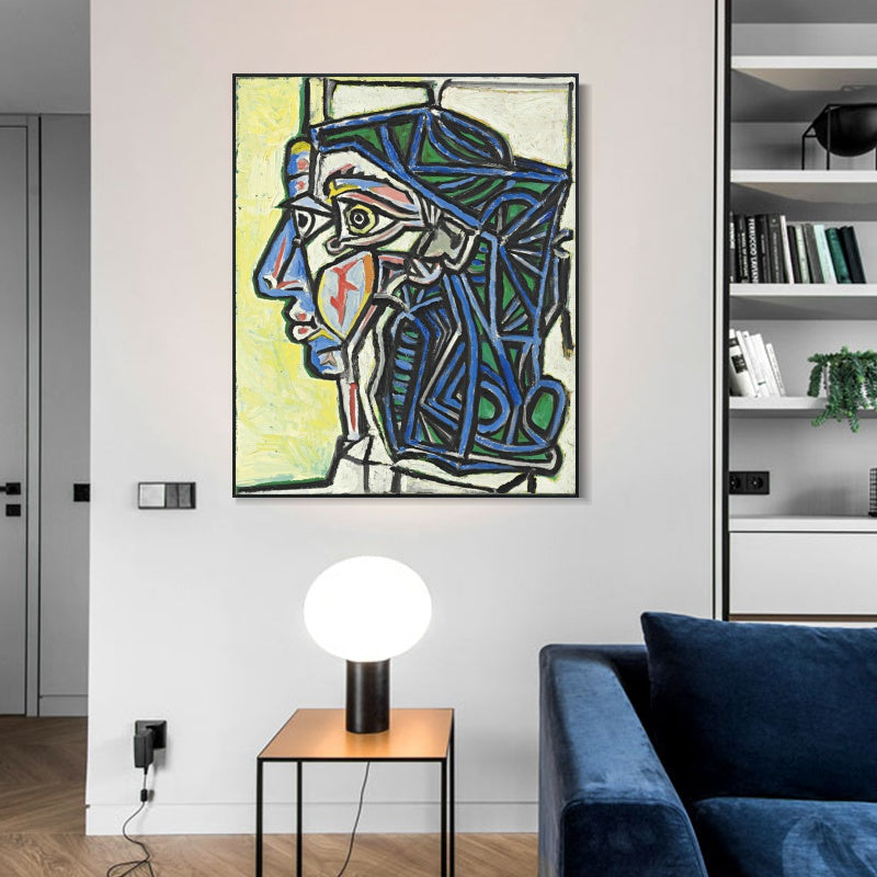 INVIN ART Framed Canvas Giclee Print Art Series#404 by Pablo Picasso Wall Art