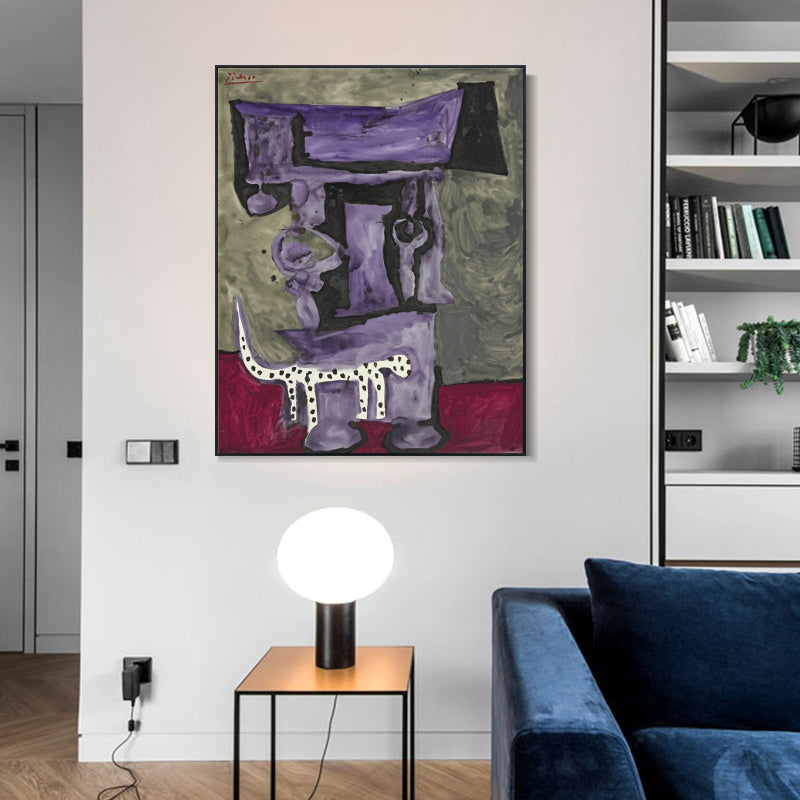 INVIN ART Framed Canvas Giclee Print Art Series#409 by Pablo Picasso Wall Art