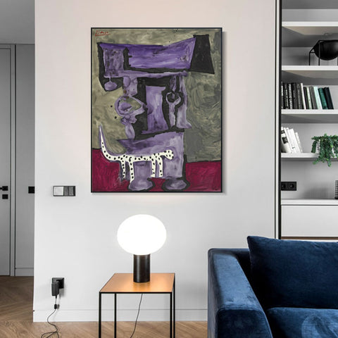 INVIN ART Framed Canvas Giclee Print Art Series#409 by Pablo Picasso Wall Art Living Room Home Office Decorations