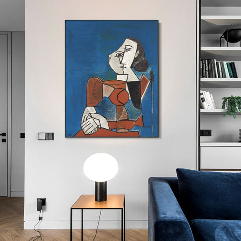 INVIN ART Framed Canvas Giclee Print Art Series#410 by Pablo Picasso Wall Art Living Room Home Office Decorations