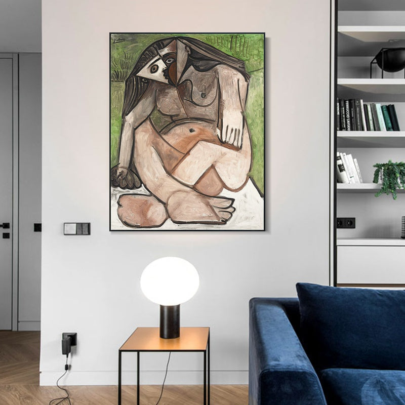 INVIN ART Framed Canvas Giclee Print Art Series#414 by Pablo Picasso Wall Art