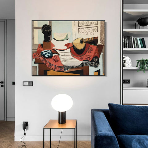 INVIN ART Framed Canvas Giclee Print Art Series#415 by Pablo Picasso Wall Art Living Room Home Office Decorations