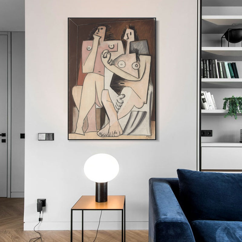 INVIN ART Framed Canvas Giclee Print Art Series#429 by Pablo Picasso Wall Art