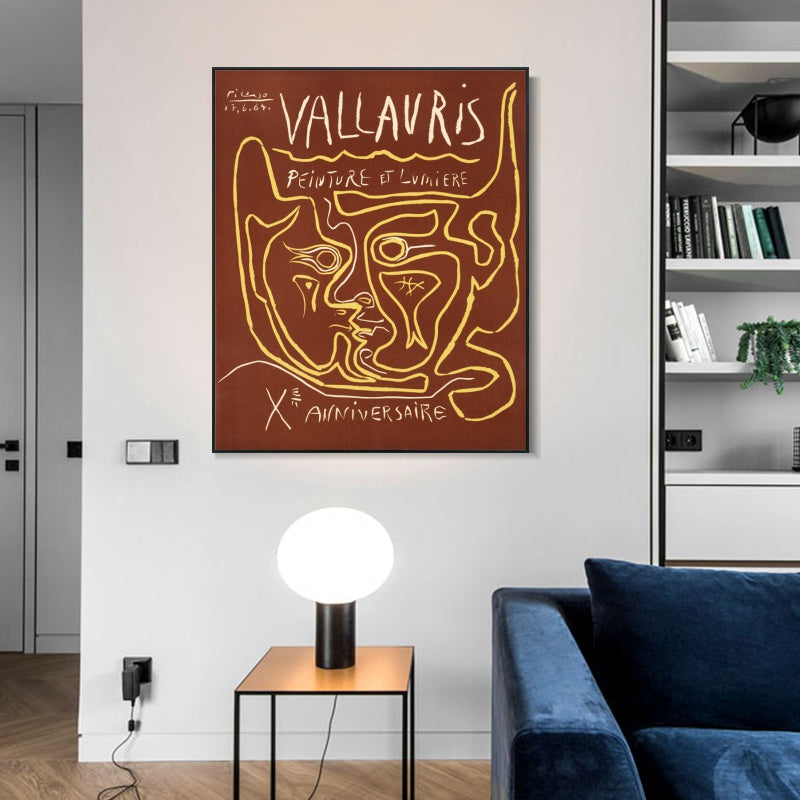 INVIN ART Framed Canvas Giclee Print Art Series#430 by Pablo Picasso Wall Art