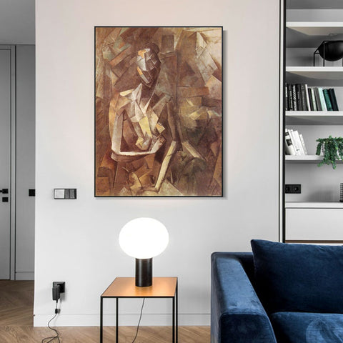 INVIN ART Framed Canvas Giclee Print Art Series#432 by Pablo Picasso Wall Art Living Room Home Office Decorations