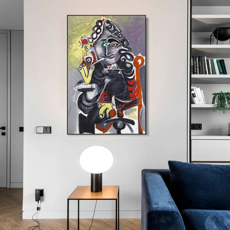 INVIN ART Framed Canvas Giclee Print Art Series#434 by Pablo Picasso Wall Art