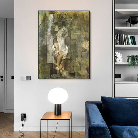 INVIN ART Framed Canvas Giclee Print Art Series#435 by Pablo Picasso Wall Art Living Room Home Office Decorations