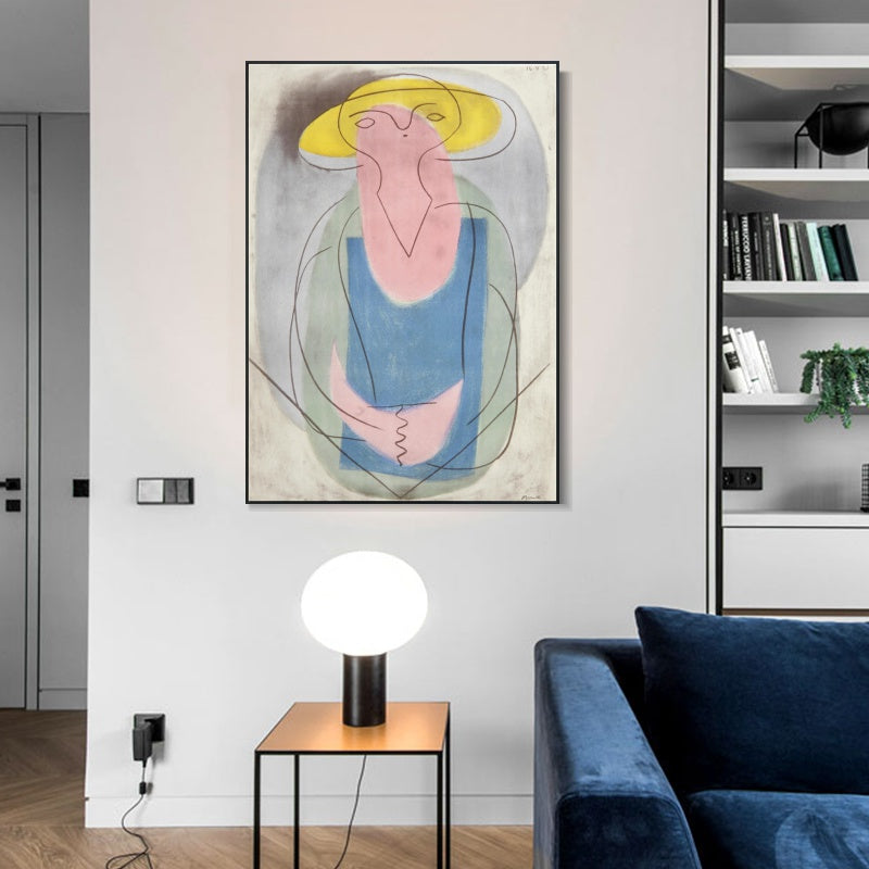 INVIN ART Framed Canvas Giclee Print Art Series#439 by Pablo Picasso Wall Art