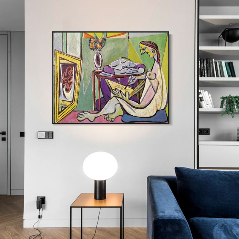 INVIN ART Framed Canvas Giclee Print Art Series#443 by Pablo Picasso Wall Art