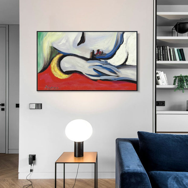 INVIN ART Framed Canvas Giclee Print Art Series#444 by Pablo Picasso Wall Art