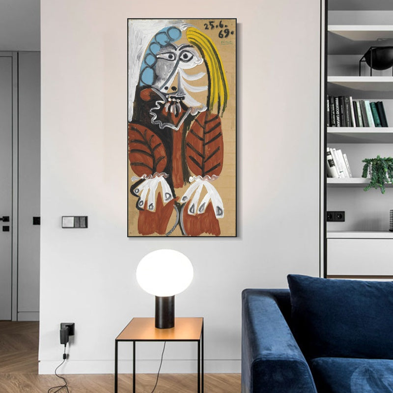 INVIN ART Framed Canvas Giclee Print Art Series#450 by Pablo Picasso Wall Art