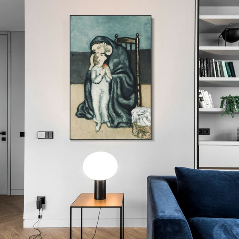 INVIN ART Framed Canvas Giclee Print Art Series#451 by Pablo Picasso Wall Art