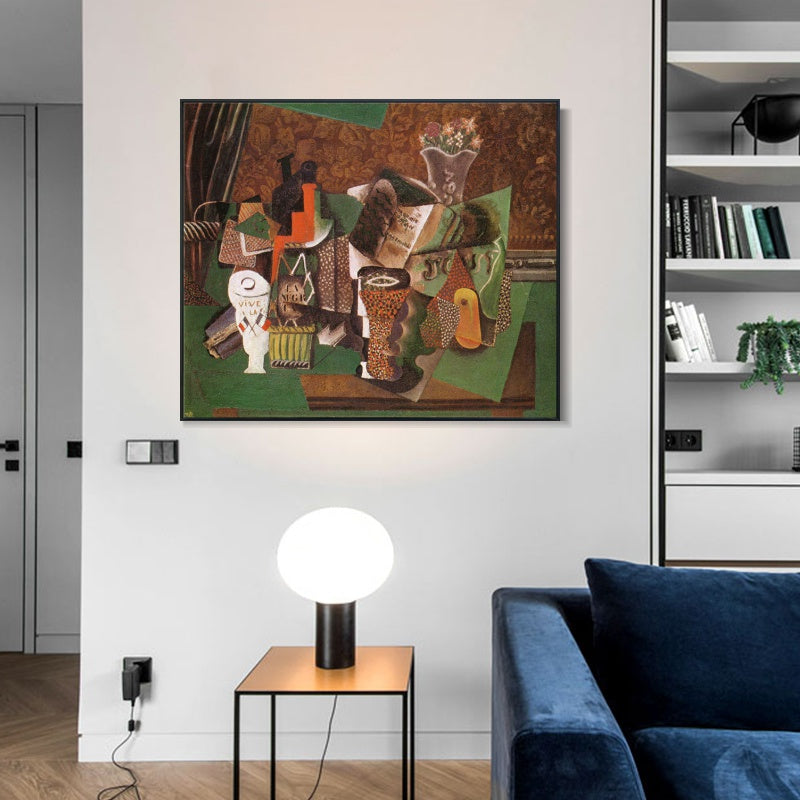 INVIN ART Framed Canvas Giclee Print Art Series#455 by Pablo Picasso Wall Art