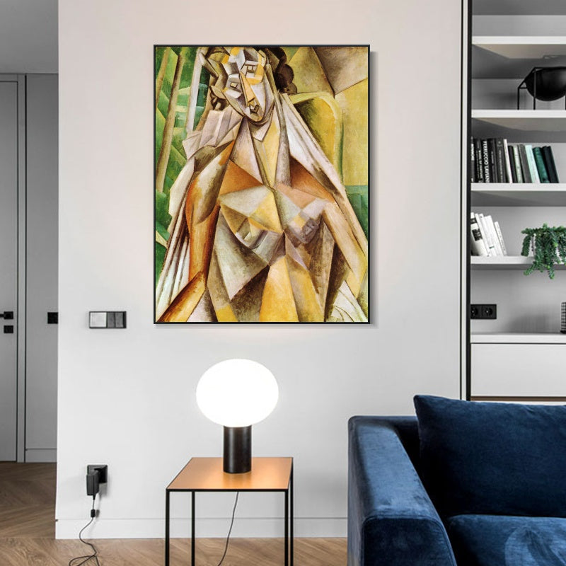 INVIN ART Framed Canvas Giclee Print Art Series#459 by Pablo Picasso Wall Art