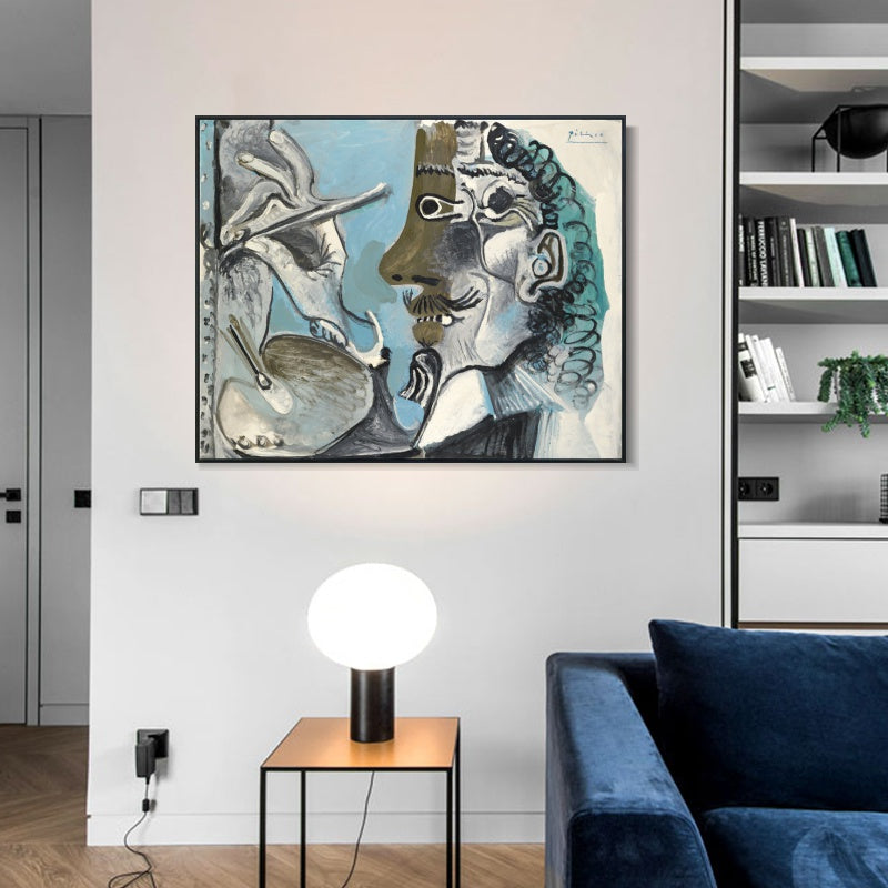 INVIN ART Framed Canvas Giclee Print Art Series#464 by Pablo Picasso Wall Art