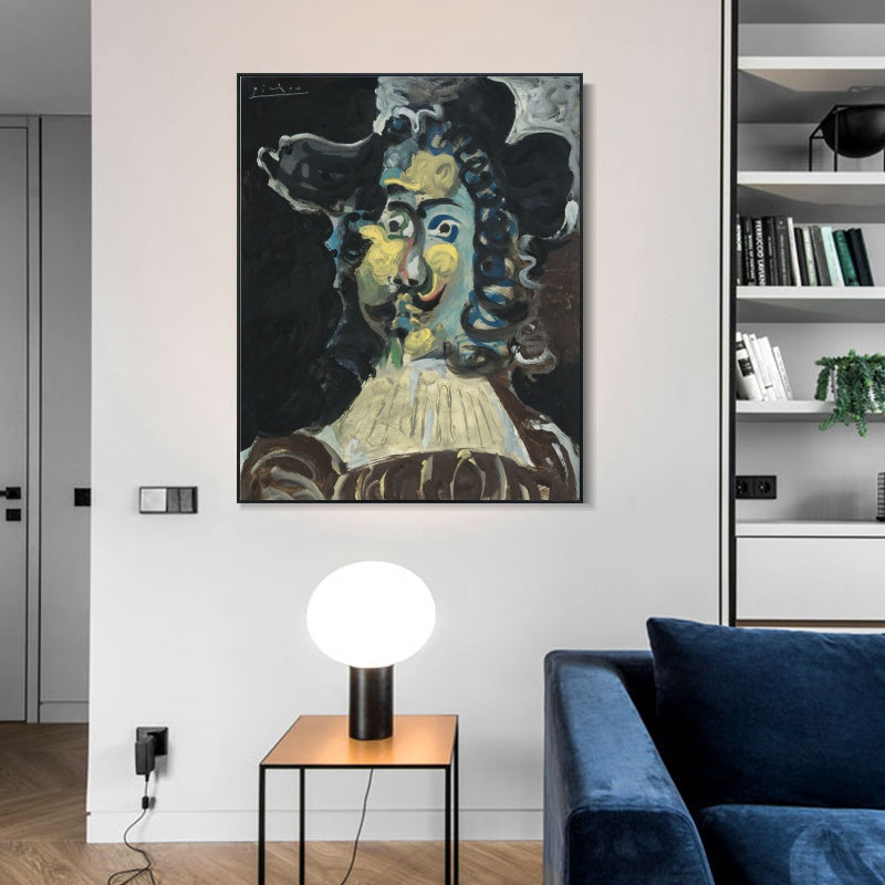 INVIN ART Framed Canvas Giclee Print Art Series#465 by Pablo Picasso Wall Art