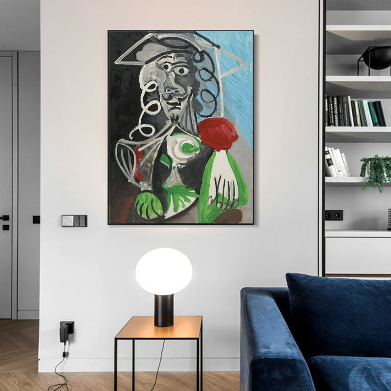INVIN ART Framed Canvas Giclee Print Art Series#469 by Pablo Picasso Wall Art
