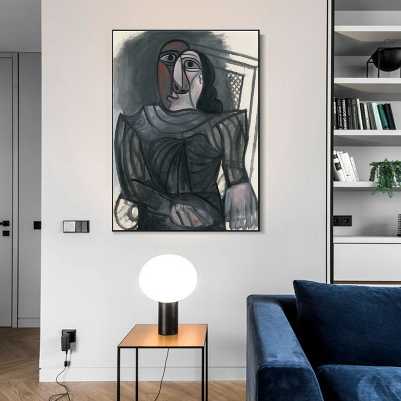 INVIN ART Framed Canvas Giclee Print Art Series#471 by Pablo Picasso Wall Art
