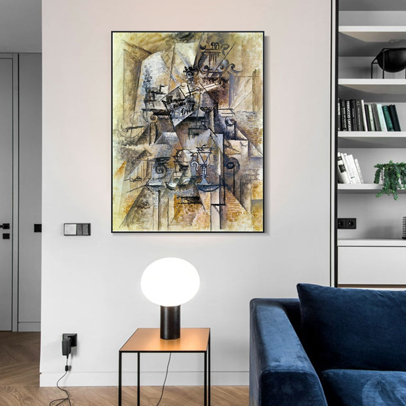 INVIN ART Framed Canvas Giclee Print Art Series#474 by Pablo Picasso Wall Art