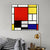 INVIN ART Framed Canvas Abstract Composition in Red, Yellow, Blue and Black, 1921 by Piet Cornelies Mondrian Wall Art Living Room Home Office Decorations