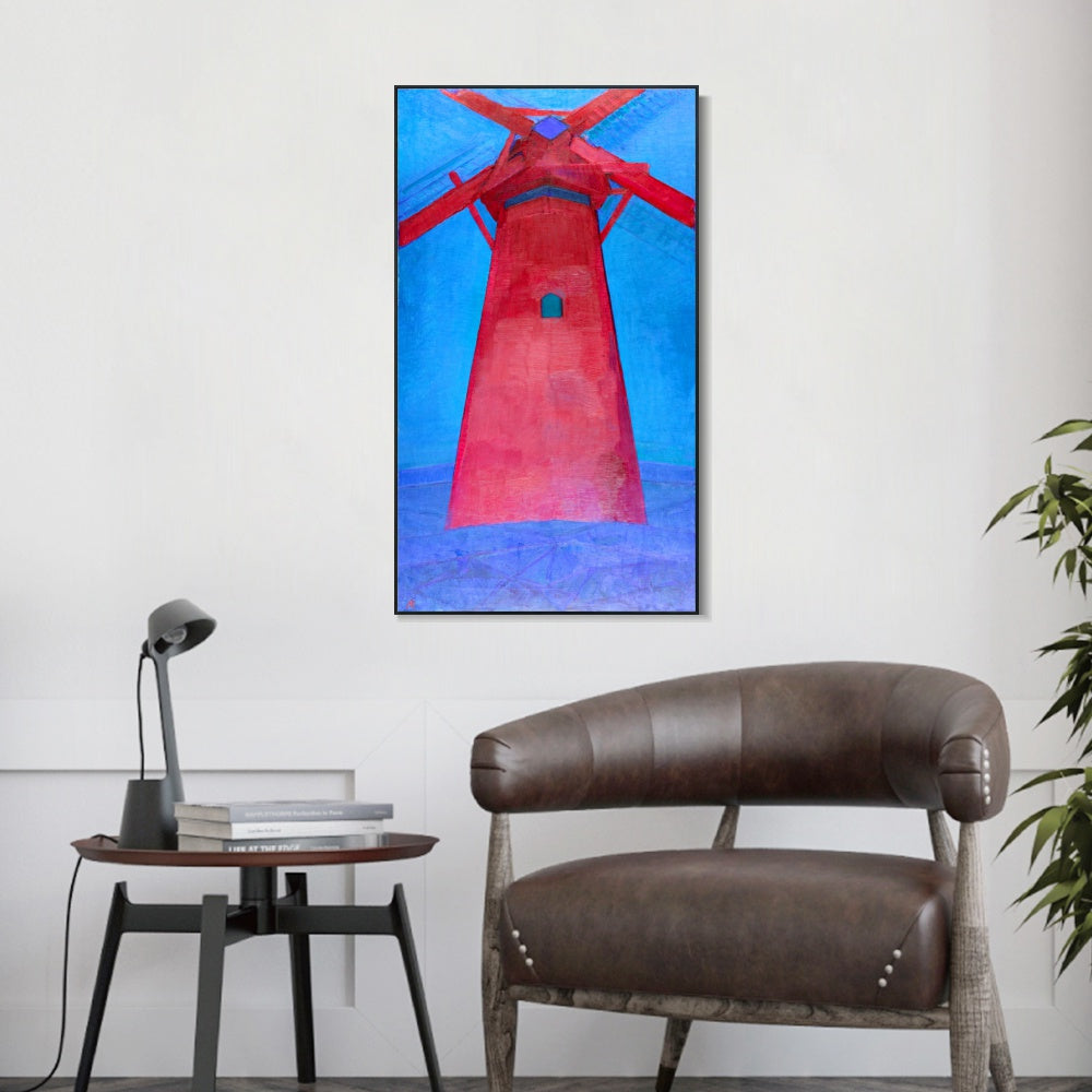 INVIN ART Framed Canvas Series#062 by Piet Cornelies Mondrian Wall Art Living Room Home Office Decorations