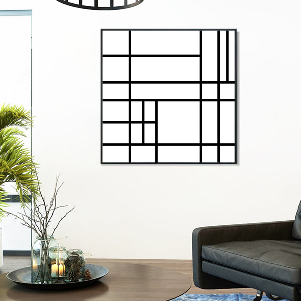 INVIN ART Framed Canvas Series#070 by Piet Cornelies Mondrian Wall Art Living Room Home Office Decorations