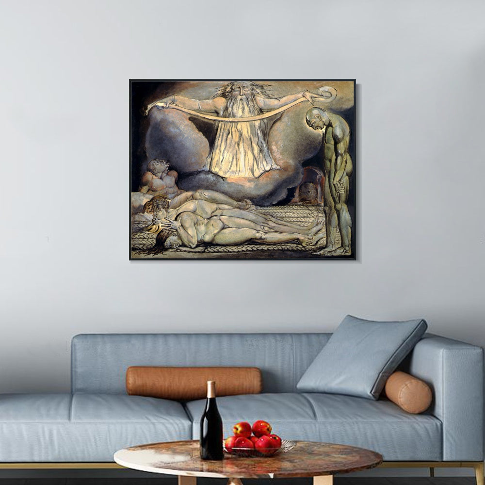 INVIN ART Framed Canvas Giclee Print Art Finals Week As Told#2 by William Blake Wall Art