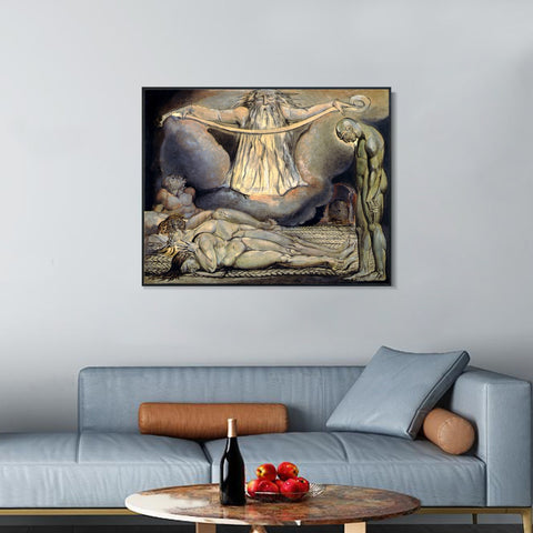 INVIN ART Framed Canvas Giclee Print Art Finals Week As Told#2 by William Blake Wall Art Living Room Home Office Decorations