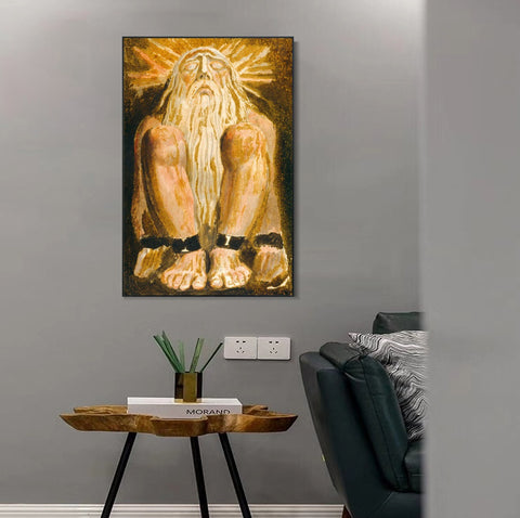 INVIN ART Framed Canvas Giclee Print Art Finals Week As Told by William Blake Wall Art Living Room Home Office Decorations