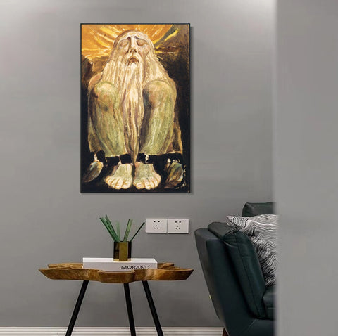 INVIN ART Framed Canvas Giclee Print Art Finals Week As Told#2 by William Blake Wall Art Living Room Home Office Decorations