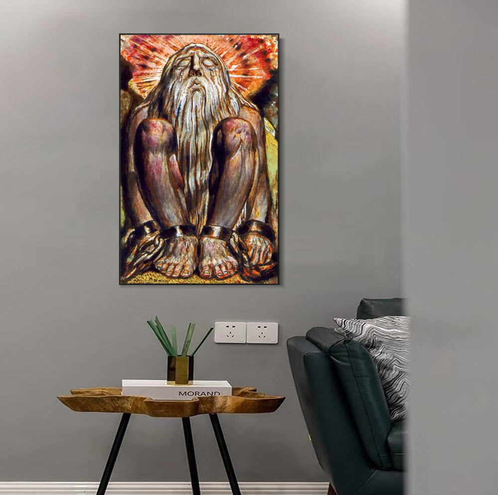 INVIN ART Framed Canvas Giclee Print Art Finals Week As Told#3 by William Blake Wall Art