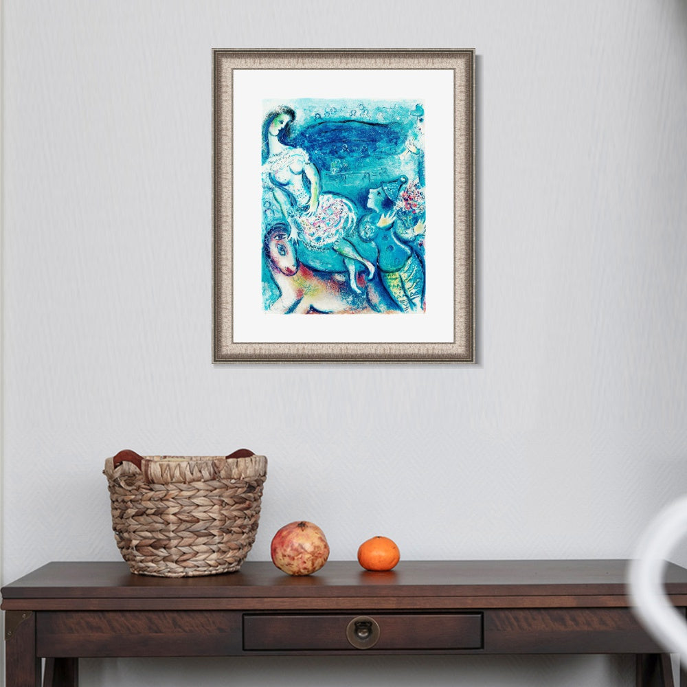 INVIN ART Framed Canvas Art Giclee Print Dancing by Marc Chagall Wall Art Room Living Office Home Decorations
