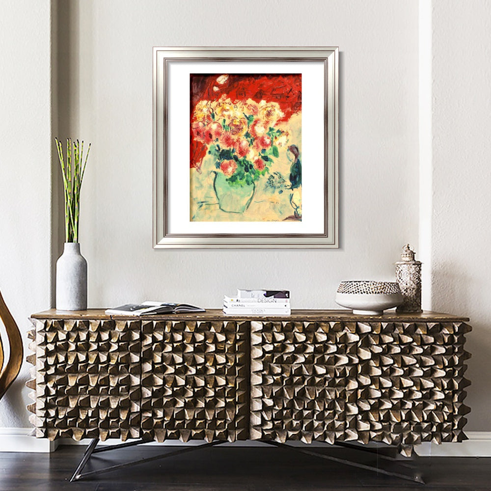 INVIN ART Framed Canvas Art Giclee Print Series#27 by Marc Chagall Wall Art Room Living Office Home Decorations
