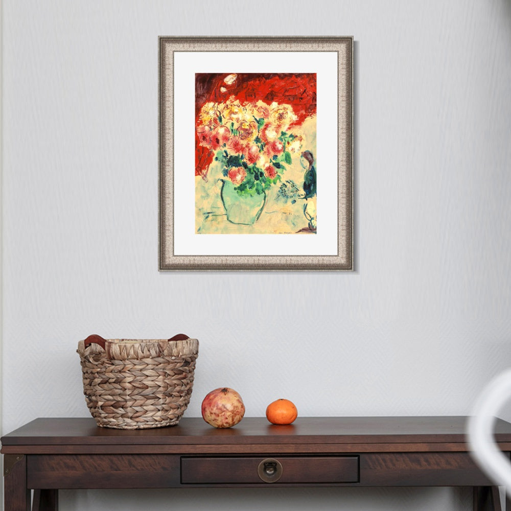 INVIN ART Framed Canvas Art Giclee Print Series#27 by Marc Chagall Wall Art Room Living Office Home Decorations