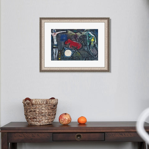 INVIN ART Framed Canvas Art Giclee Print Series#031 by Marc Chagall Wall Art Room Living Office Home Decorations
