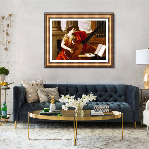 INVIN ART Framed Canvas Art Giclee Print Series#001 by Michelangelo Merisi da Caravaggio Wall Art Living Room Home Office Decorations